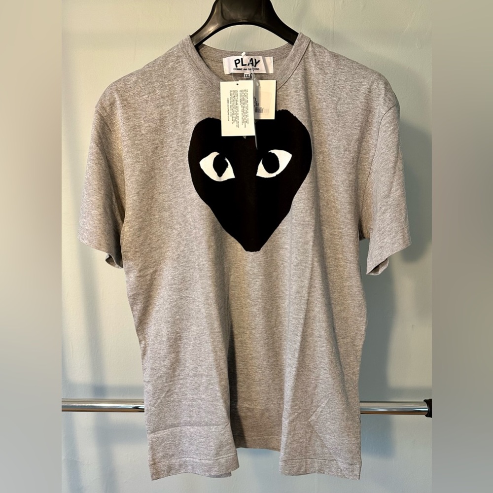 Commé des Garçons PLAY Printed Cotton Tee - Grey